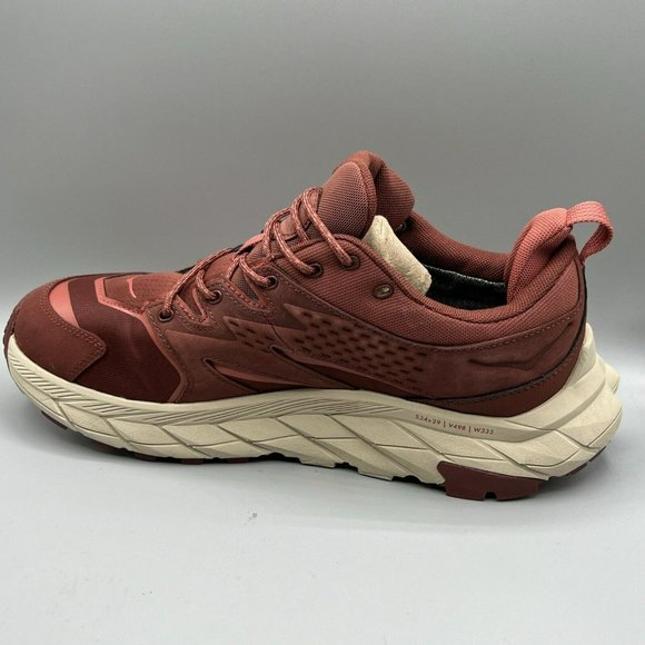 Hoka Womens Red Anacapa GTX Trail Running Hiking Goretex Shoes Sz US‎ 11B VIBRAM - Picture 8 of 12